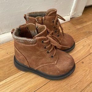Toddler girls combat boots